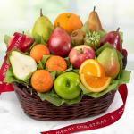 Happy Holidays California Bounty Fruit Gift Basket