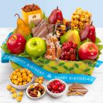 Happy Birthday Orchard Delight Fruit and Gourmet Basket