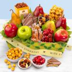 Sympathy Orchard Delight Fruit and Gourmet Basket