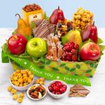 Thank You Orchard Delight Fruit and Gourmet Basket