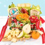 Christmas Fruit & Cheese Gift Basket