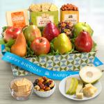 Happy Birthday Classic Fruit and Gourmet Gift Basket