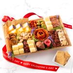 Happy Valentine's Day Nibble Charcuterie Deluxe Board for 4-5