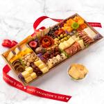 Happy Valentine's Day Nibble Charcuterie Premium Board for 6-9