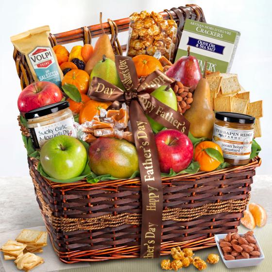 Father's Day Abundance Gourmet Fruit Basket - AA4102F - A Gift Inside