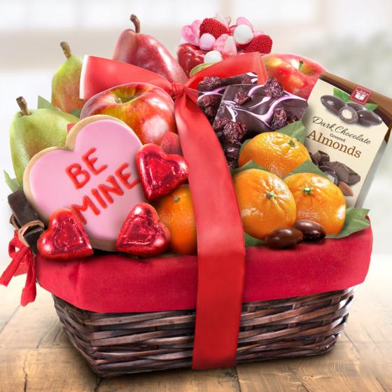 Valentine Treasures Fruit Basket Gift AA4050V A Gift