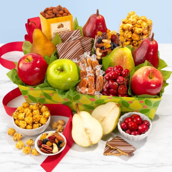 AA4094, Orchard Delight Fruit and Gourmet Basket