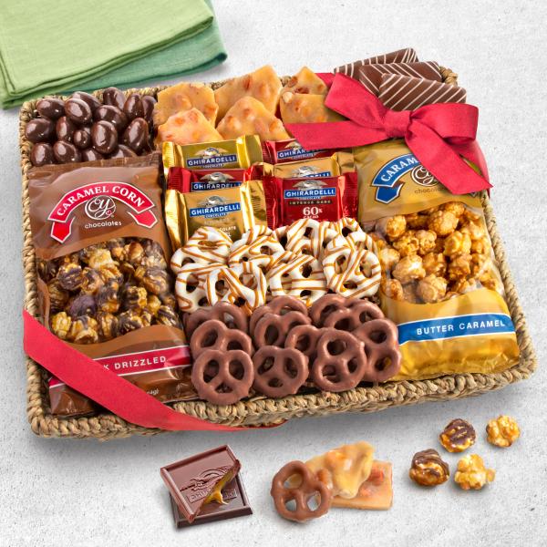 Chocolate, Caramel and Crunch Grand Gift Basket AA4056, Chocolate, Caramel and Crunch Grand Gift Basket