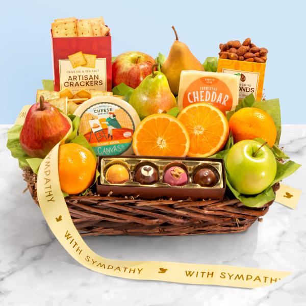 Sympathy Classic Deluxe Fruit Basket AA4101S, Sympathy Classic Deluxe Fruit Basket