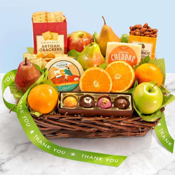 Thank You Classic Deluxe Fruit Basket AA4101T, Thank You Classic Deluxe Fruit Basket