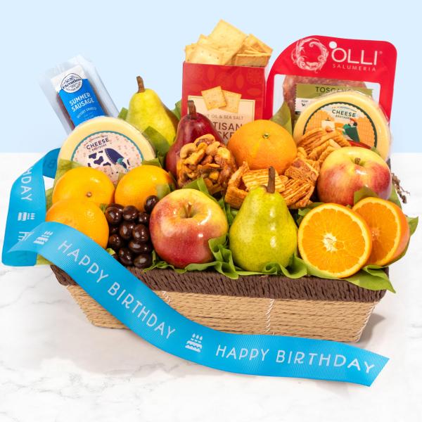 Happy Birthday Sweet & Savory Farmstead Gift Basket AA4102B, Happy Birthday Sweet & Savory Farmstead Gift Basket