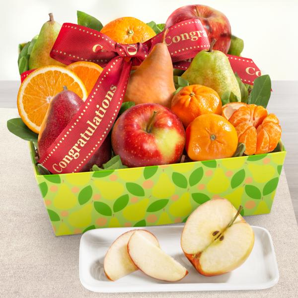 Congratulations Fruit Favorites Basket AA4103C, Congratulations Fruit Favorites Basket