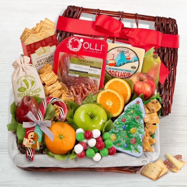 Holiday Tidings Deluxe Gourmet Gift Basket AA5005, Holiday Tidings Deluxe Gourmet Gift Basket