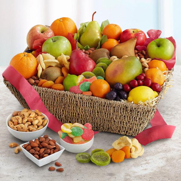 Fresh from the Harvest Fruit, Nut & Sweets Basket AA5062, Fresh from the Harvest Fruit, Nut & Sweets Basket