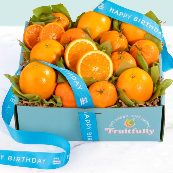 Happy Birthday California Citrus Duet Gift Box AB1044B, Happy Birthday California Citrus Duet Gift Box