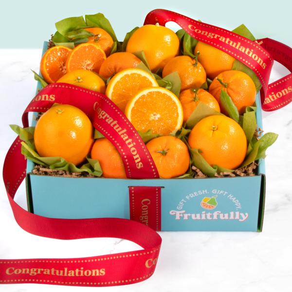 Congratulations California Citrus Duet Gift Box AB1044C, Congratulations California Citrus Duet Gift Box