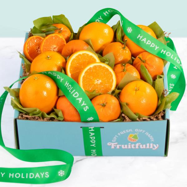 Happy Holidays California Citrus Duet Gift Box AB1044H, Happy Holidays California Citrus Duet Gift Box