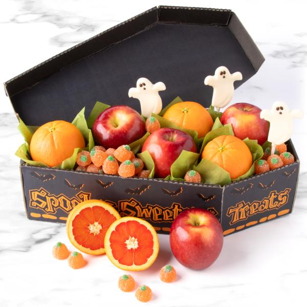 Halloween Fruit and Treat Coffin Box AB1080, Halloween Fruit and Treat Coffin Box