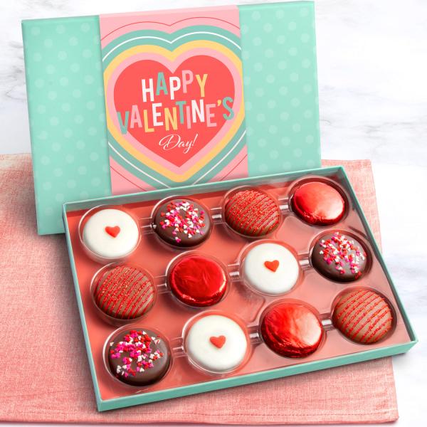 ACC1004V, Valentine's Day Chocolatey Covered Cookies Gift Box