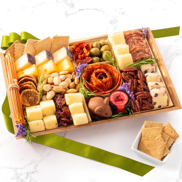 Nibble Charcuterie Deluxe Meat and Cheese Board CH2000, Nibble Charcuterie Deluxe Meat and Cheese Board