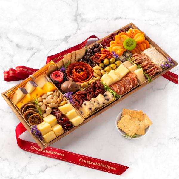 Congratulations Nibble Charcuterie Premium Board for 6-9 CH3000C, Congratulations Nibble Charcuterie Premium Board for 6-9