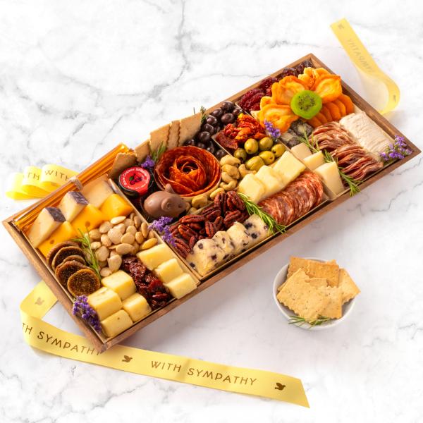 With Sympathy Nibble Charcuterie Premium Board for 6-9 CH3000S, With Sympathy Nibble Charcuterie Premium Board for 6-9