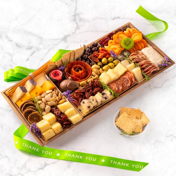Thank You Nibble Charcuterie Premium Board for 6-9 CH3000T, Thank You Nibble Charcuterie Premium Board for 6-9