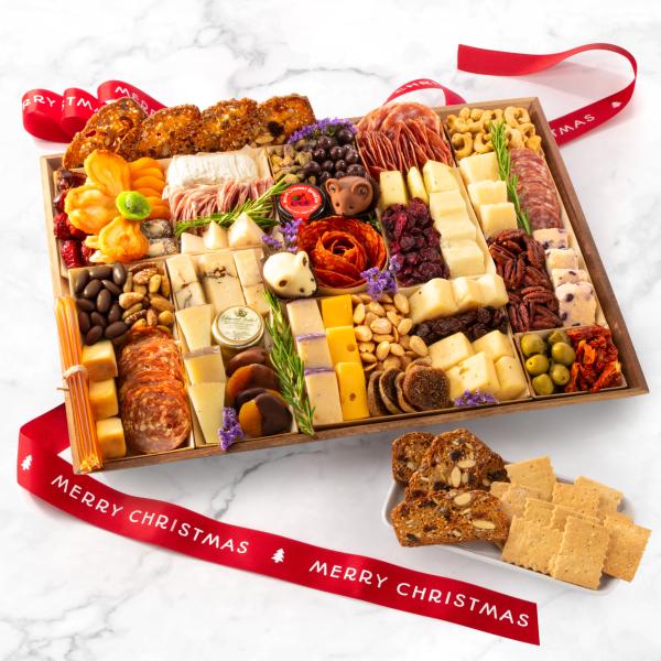 Merry Christmas Nibble Charcuterie Grand Board for 12-14 CH4000X, Merry Christmas Nibble Charcuterie Grand Board for 12-14