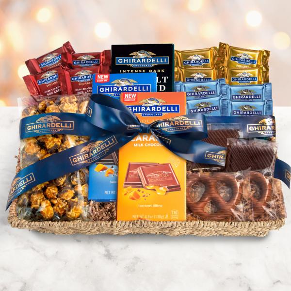 Signature Ghirardelli Chocolate Delights Gift Basket GHA4001, Signature Ghirardelli Chocolate Delights Gift Basket