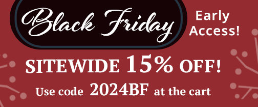 Black Friday Sale! 15% Off Sitewide with code 2024BF