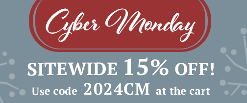 Cyber Monday Sale! 15% Off Sitewide with code 2024CM